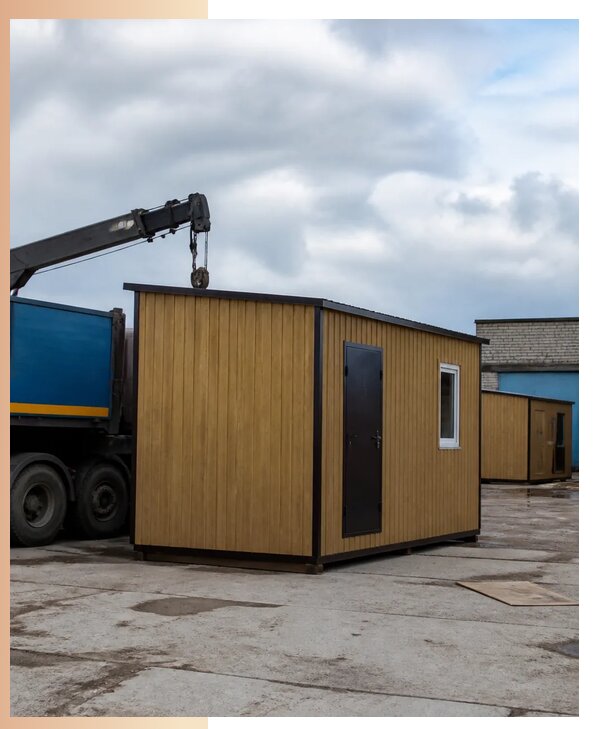 Бытовки с односкатной крышей в Карабулаке изготовление и аренда
